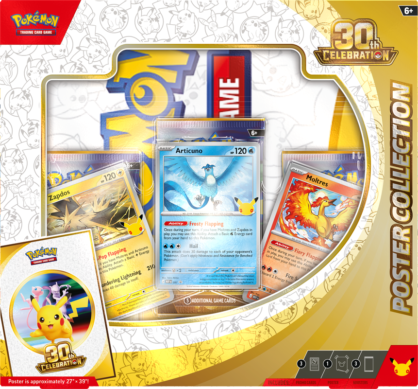 POKEMON TCG ME05: 30TH CELEBRATION POSTER COLLECTION - SEP 16TH  [READ DESCRIPTION] | BD Cosmos