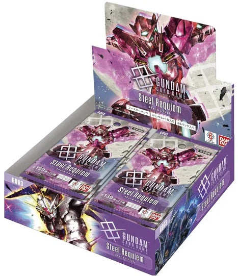 gundam tcg english booster box New Bandai Set A new era of Gundam begins GUNDAM TCG: GD-03 STEEL REQUIEM