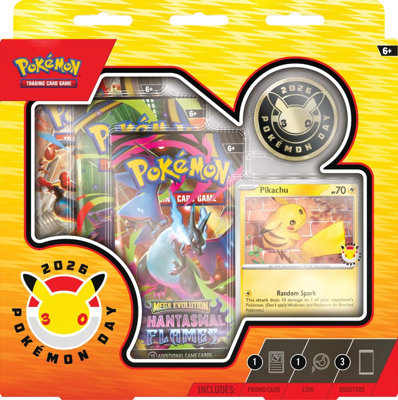POKEMON TCG: POKEMON DAY 2026 COLLECTION - W2 FEB 20TH, 2026 [LIMIT 6] | BD Cosmos