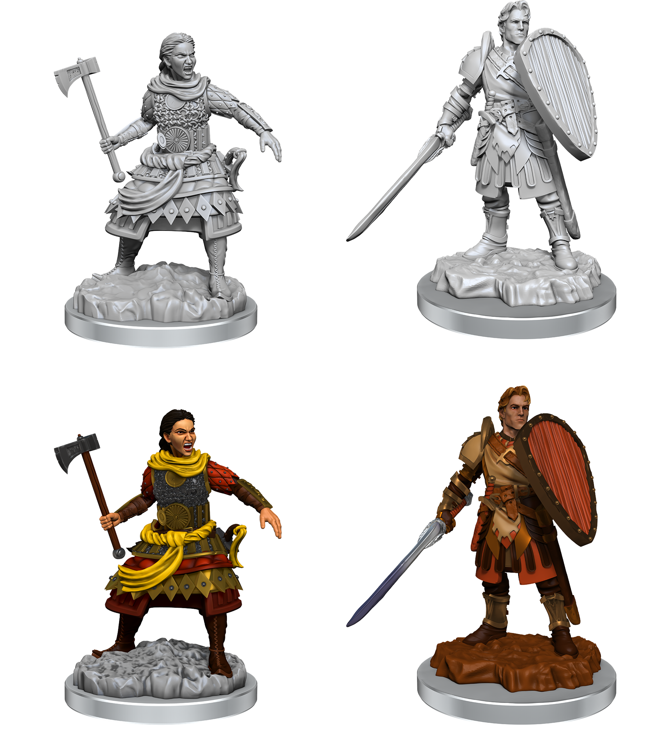 D&D  MINIS: WV21 HUMAN FIGHTERS | BD Cosmos