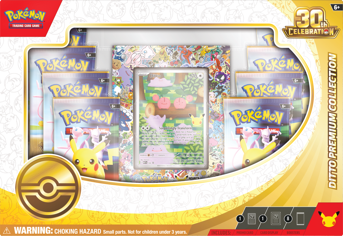 POKEMON TCG: 30TH CELEBRATION DITTO PREMIUM COLLECTION - NOV 6TH  [READ DESCRIPTION] | BD Cosmos