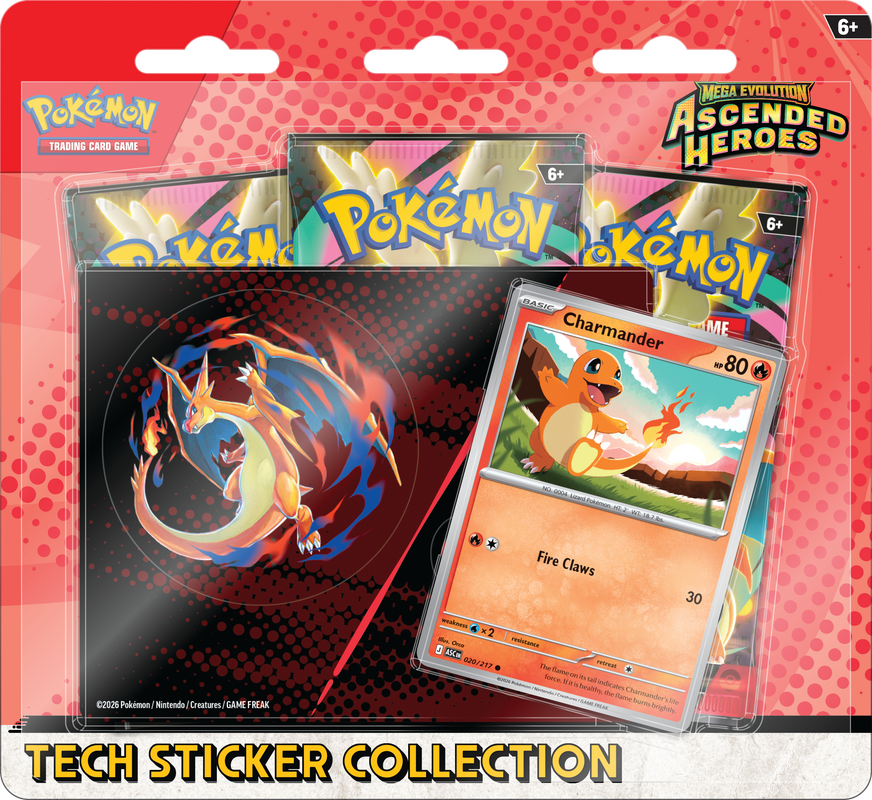 POKEMON TCG ME02.5: ASCENDED HEROES TECH STICKER COLLECTION WAVE 1 - JAN 30TH, 2026 | BD Cosmos