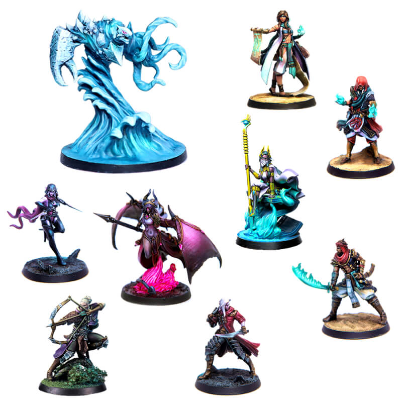ELDFALL CHRONICLES: TWO-PLAYER STARTER SET - COALITION OF THENION VS SAND KINGDOMS | BD Cosmos
