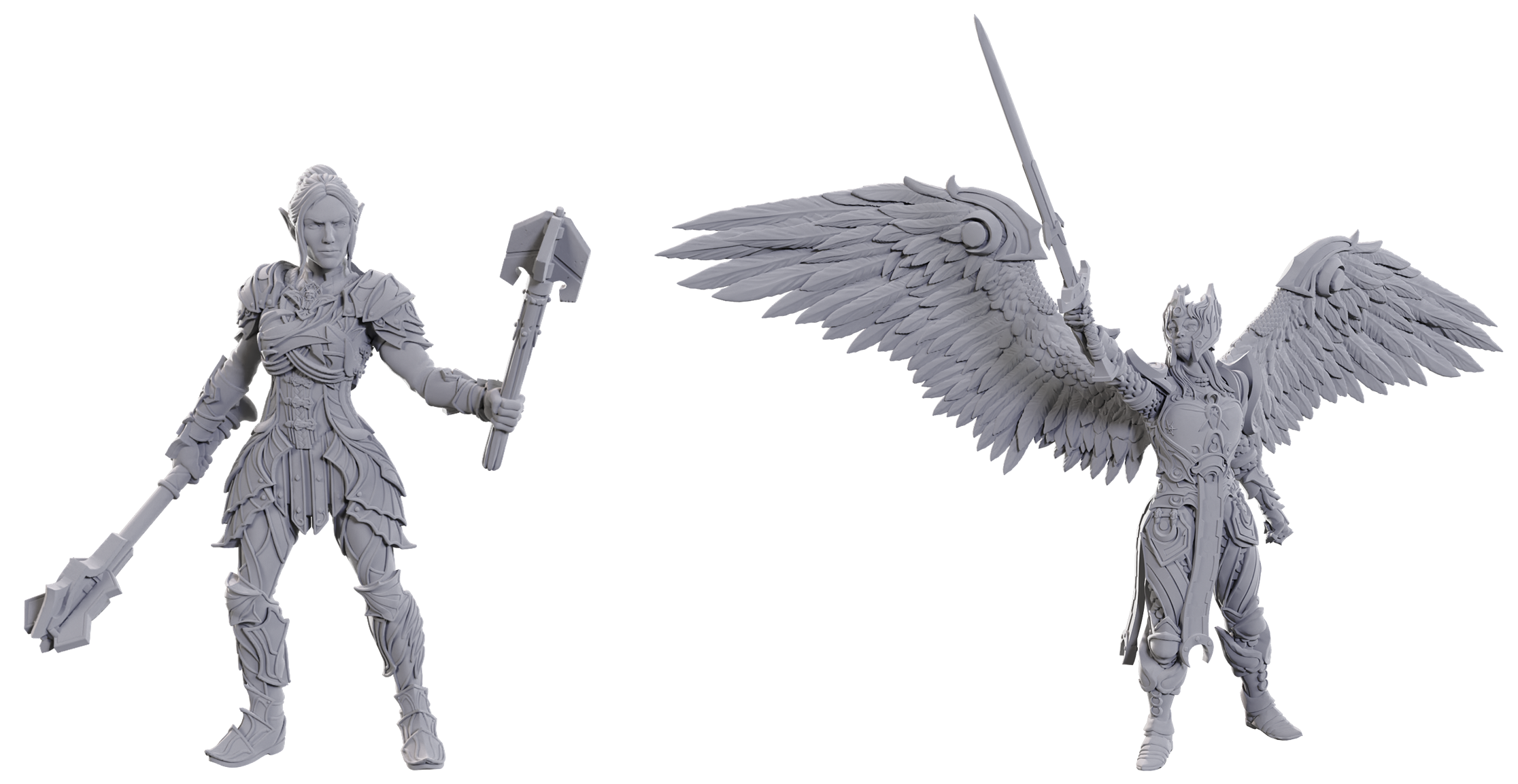 DND UNPAINTED MINIS BG3 - DAME AYLIN & MINTHARA | BD Cosmos