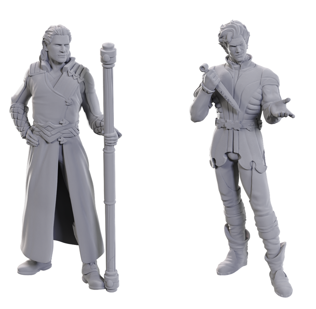 DND UNPAINTED MINIS BG3 - GALE & ASTARION | BD Cosmos