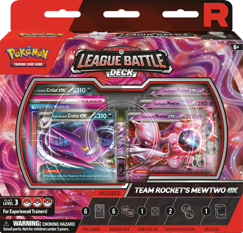 POKEMON TCG: LEAGUE BATTLE DECK TEAM ROCKET MEWTWO EX - DECEMBER 12TH, 2025 | BD Cosmos