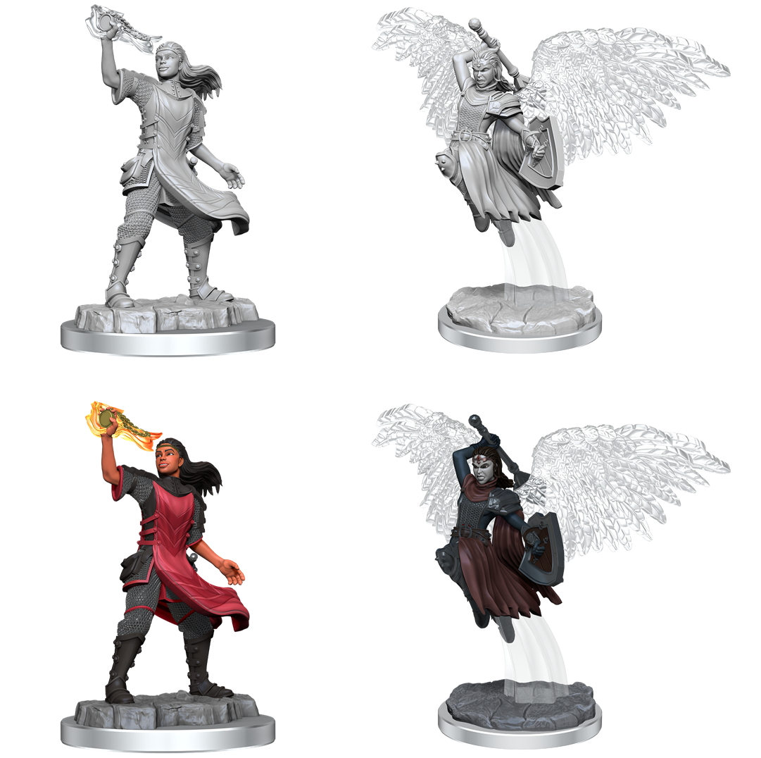 D&D UNPAINTED MINIS: WV20 AASIMAR CLERIC FEMALE | BD Cosmos