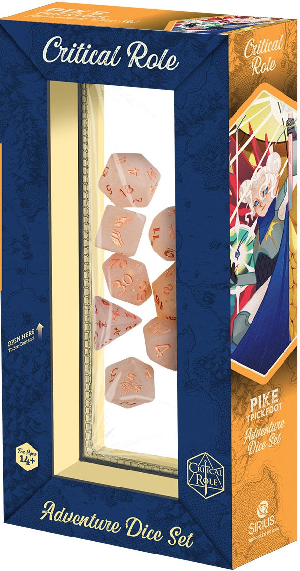 SIRIUS DICE - VOX MACHINA ADVENTURE DICE - PIKE TRICKFOOT | BD Cosmos