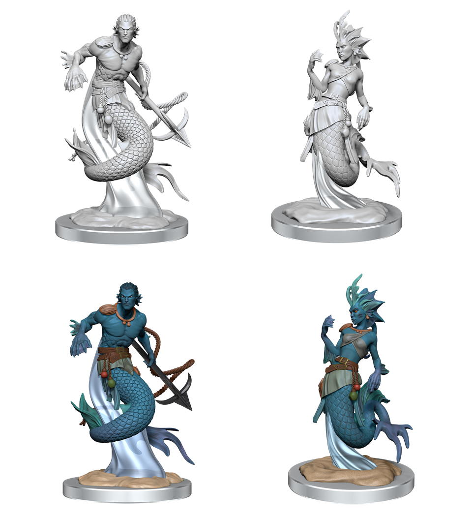 D&D UNPAINTED MINIS: WV20 MERFOLK | BD Cosmos