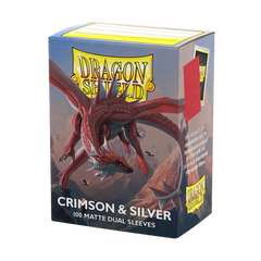 DRAGON SHIELD - DUAL MATTE - CRIMSON & SILVER | BD Cosmos