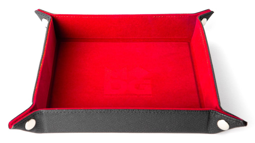 FOLD UP VELVET DICE TRAY - RED | BD Cosmos