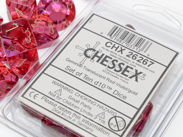 GEMINI 10D10 TRANSLUCENT RED-VIOLET/GOLD | BD Cosmos