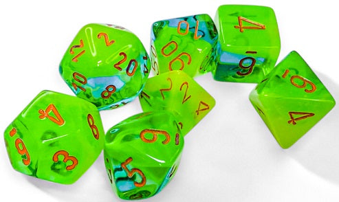 GEMINI 7-DIE SET PLASMA GREEN-TEAL/ORANGE LUMINARY | BD Cosmos