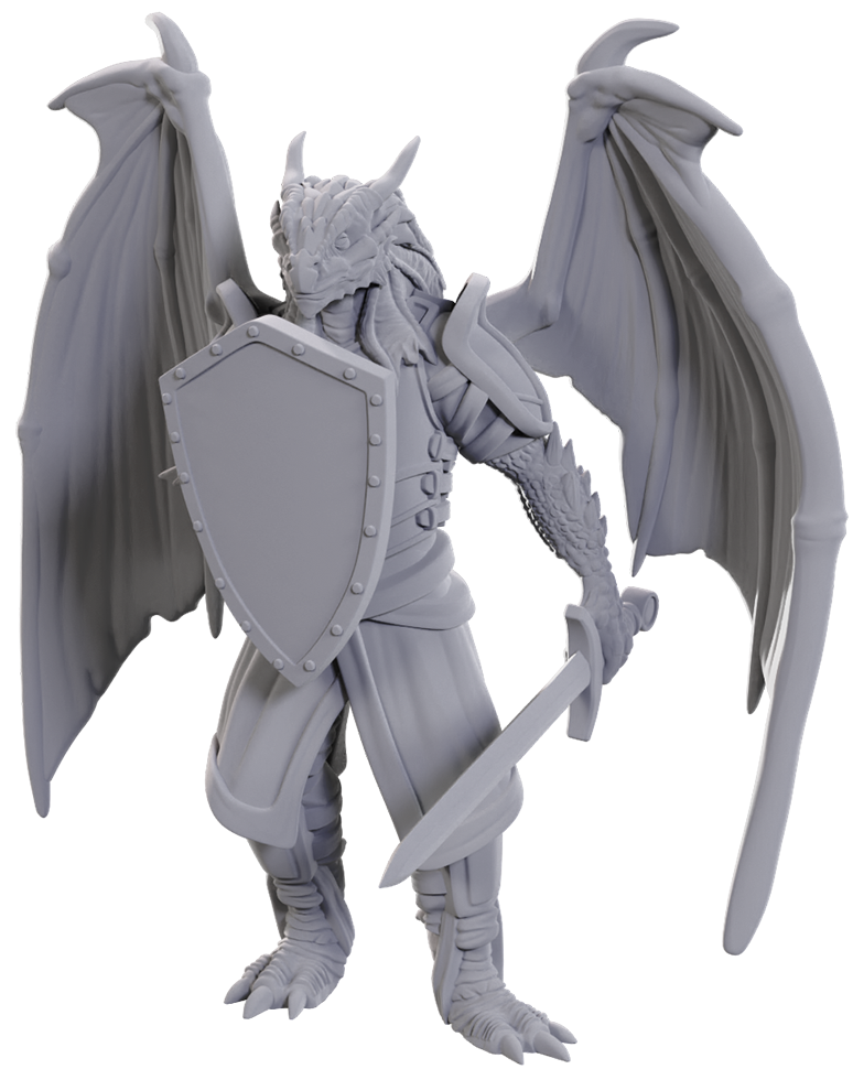 D&D MINIS: WV25 DRAGONBORN OF BAHAMUT | BD Cosmos