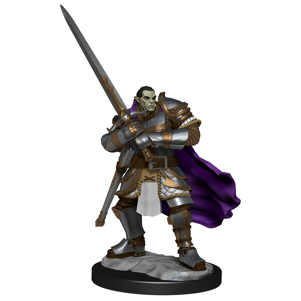 D&D MINIS: WV15 HALF-ORC PALADIN MALE | BD Cosmos