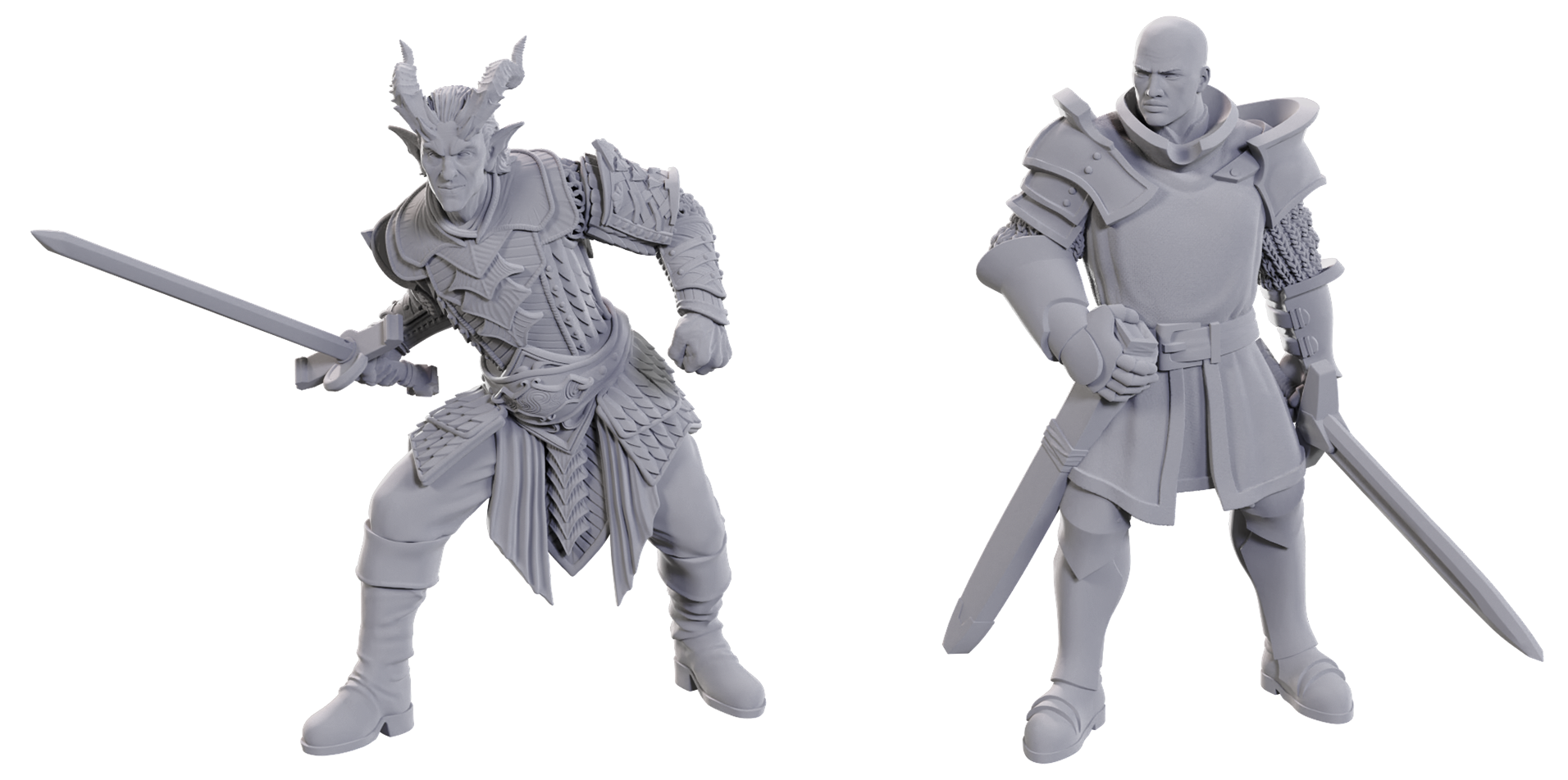 DND UNPAINTED MINIS BG3 - ULDER RAVENGARD & ZEVLOR | BD Cosmos