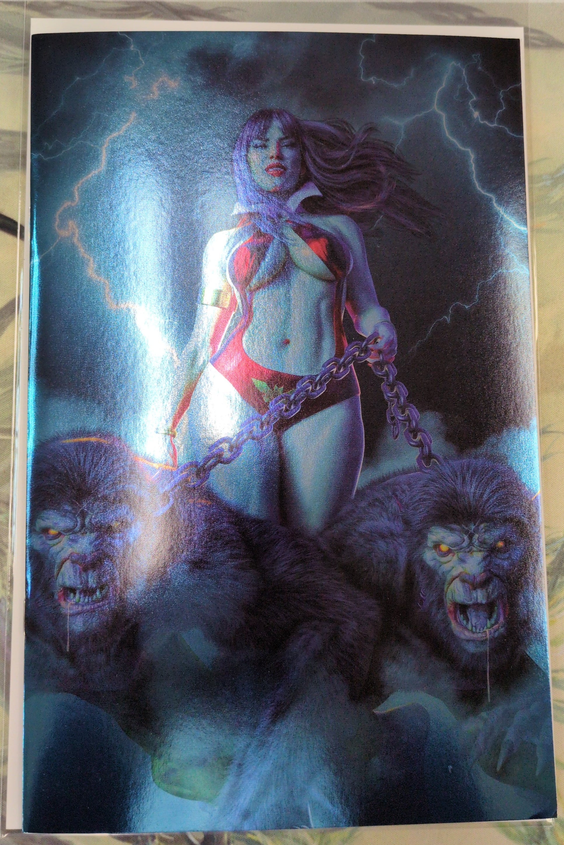 Vampirella (2025) #1 Dynamite Z Foc Spears Virgin Foil 04/02/2025 | BD Cosmos