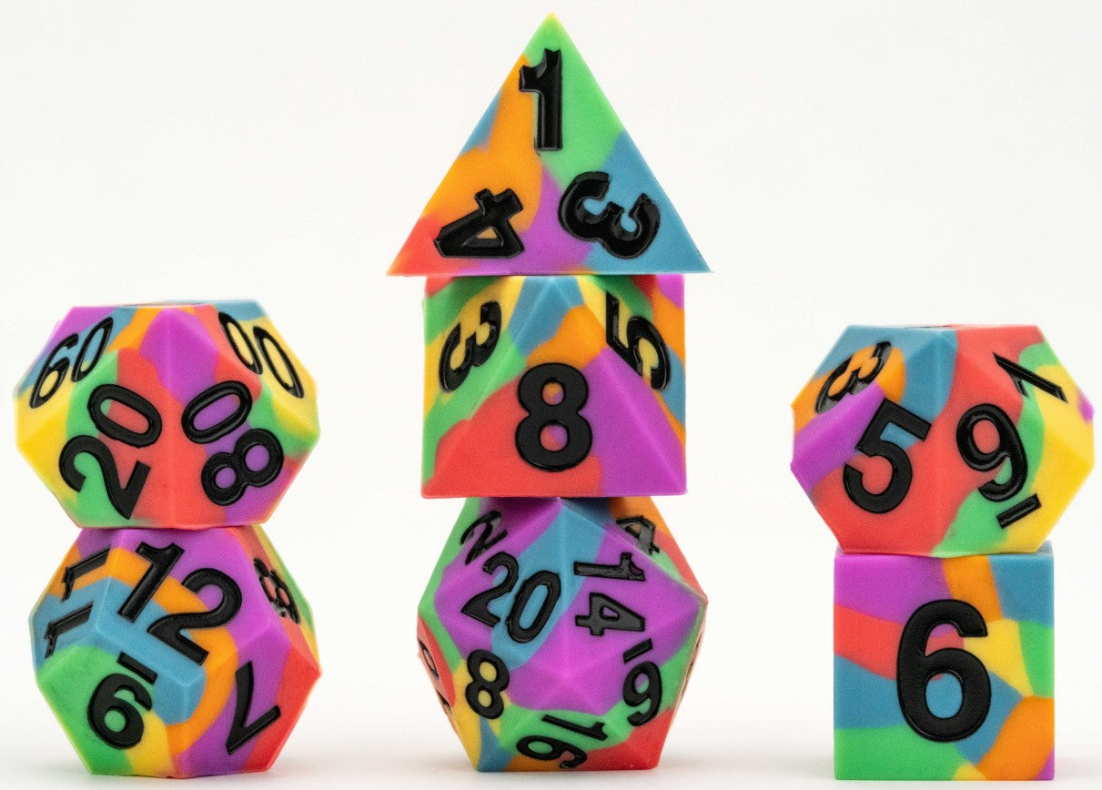 SILICONE 7-DIE SET - SHARP EDGE - PRIDE RAINBOW | BD Cosmos