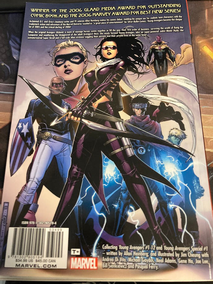 YOUNG AVENGERS BY HEINBERG AND CHEUNG COMPLETE COL TP - Used | BD Cosmos