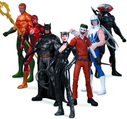 DC COMICS * THE NEW 52: SUPER HEROES VS SUPER-VILLAINS ACTION FIGURE 7 PACK [SUN DAMAGED PACKAGING] | BD Cosmos