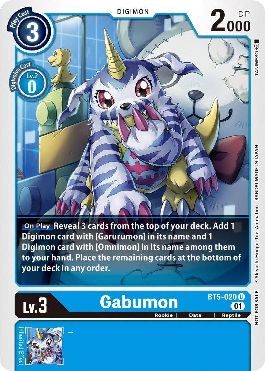 Gabumon [BT5-020] (Winner Pack New Awakening) [Battle of Omni] | BD Cosmos