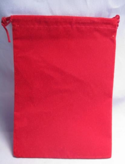 SUEDECLOTH DICE BAG - SMALL RED. CHX02374 | BD Cosmos
