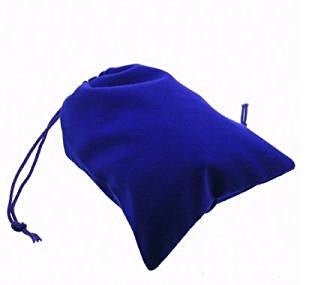 SUEDECLOTH DICE BAG - SMALL ROYAL BLUE. CHX02376 | BD Cosmos