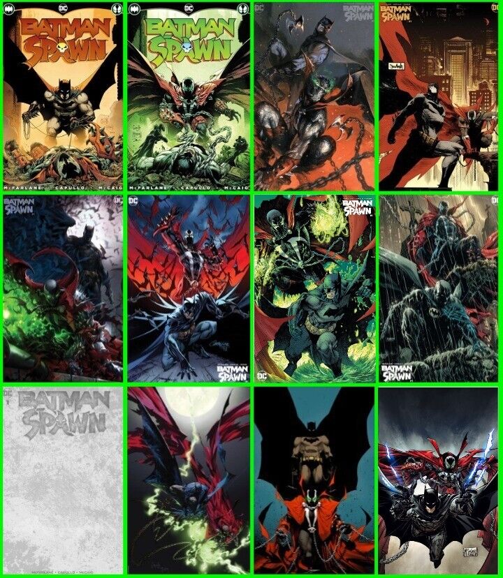 Batman Spawn #1 A B C D E F G H I J S T 12 COVERS SET Release 12/14/2022 | BD Cosmos