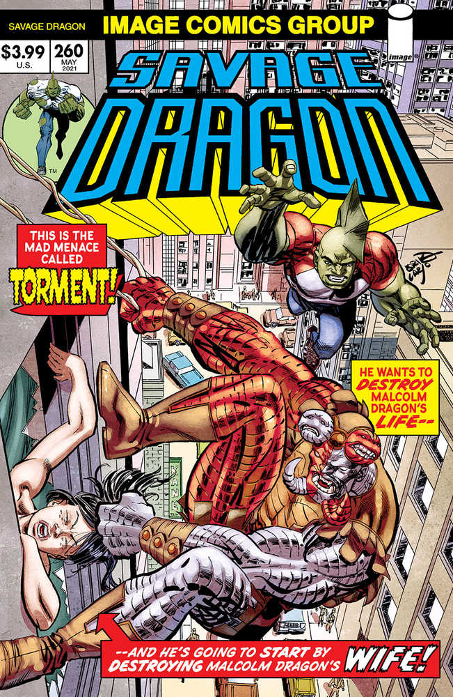 Savage Dragon #260 Cover B Retro 70s Trade Dress (Mature) | BD Cosmos