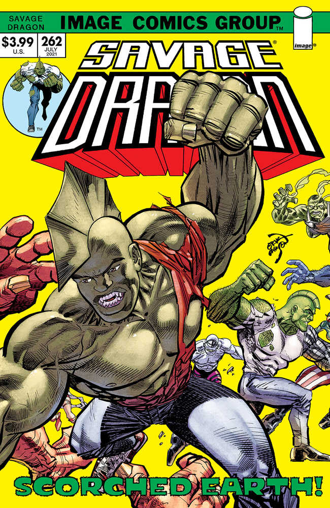 Savage Dragon #262 Cover B Retro 70s Trade Dress (Mature) | BD Cosmos