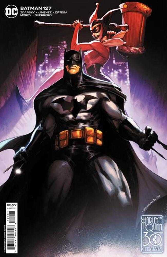Batman #127 Cover D Stephen Segovia Harley Quinn 30th Anniversary Card Stock Variant | BD Cosmos