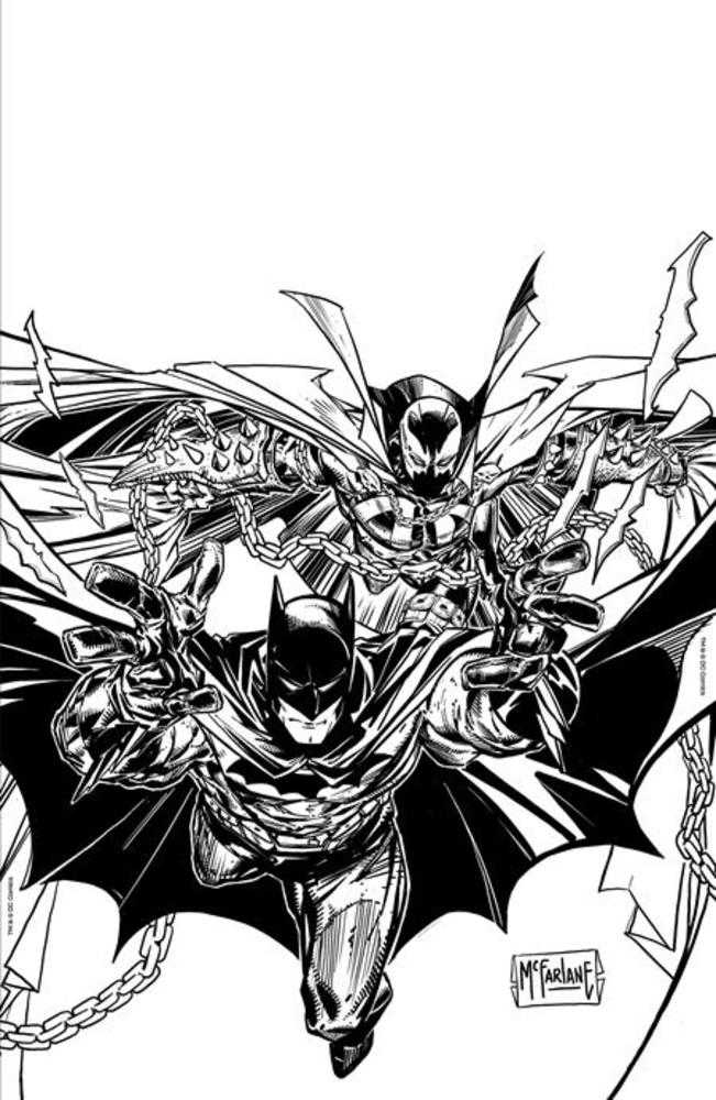 Batman Spawn #1 (One Shot) Cover O Inc 1:250 Todd McFarlane Inked Variant | BD Cosmos