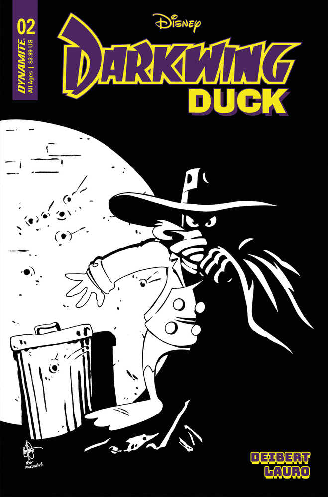 Darkwing Duck #2 Cover X 7 Copy Foc Variant Edition Haeser Black & White | BD Cosmos
