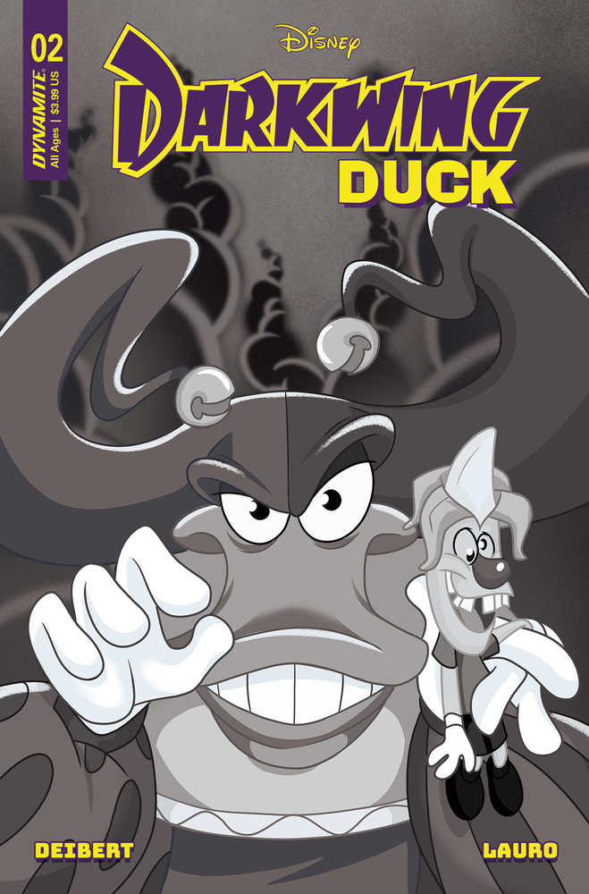 Darkwing Duck #2 Cover Za 10 Copy Foc Variant Edition Forstner Black & White | BD Cosmos