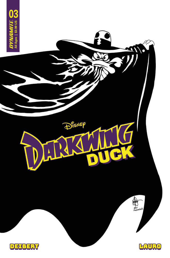 Darkwing Duck #3 Cover V 7 Copy Foc Variant Edition Haeser Black & White | BD Cosmos
