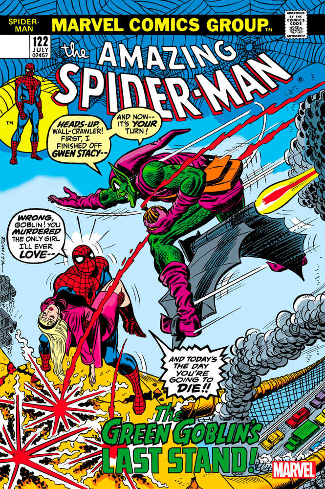 Amazing Spider-Man # 122 (2023) Sortie du fac-similé Marvel 06/28/2023 | BD Cosmos