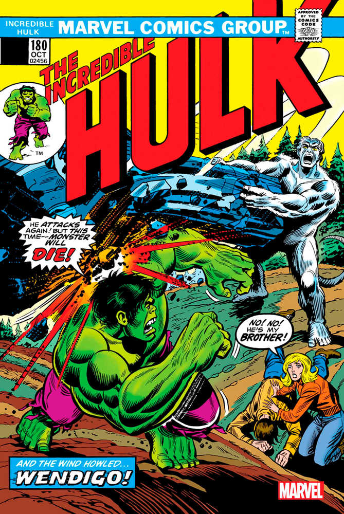 L'Incroyable Hulk #180 (2023) MARVEL Facsimile Release 07/05/2023 | BD Cosmos