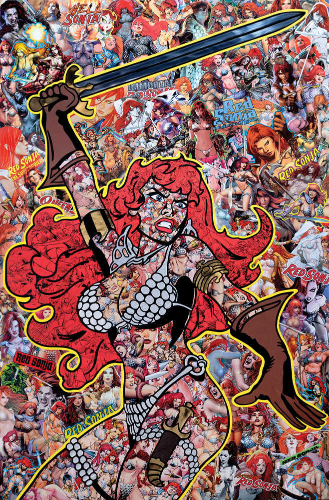 Red Sonja 2023 #1 Dynamite U 1:20 Collage Vierge Sortie 07/19/2023 | BD Cosmos