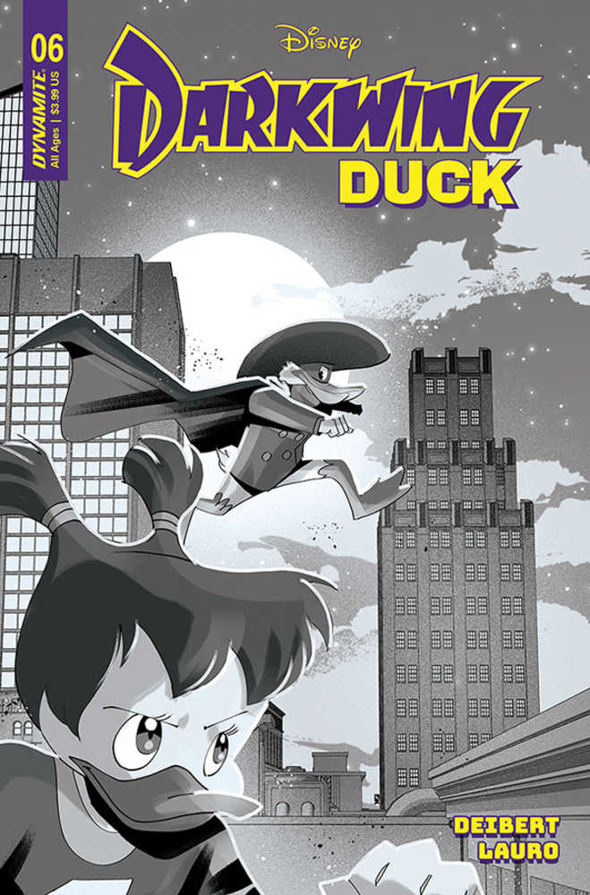 Darkwing Duck #6 Cover T 10 Copy Foc Variant Edition Kambadais Black & White | BD Cosmos