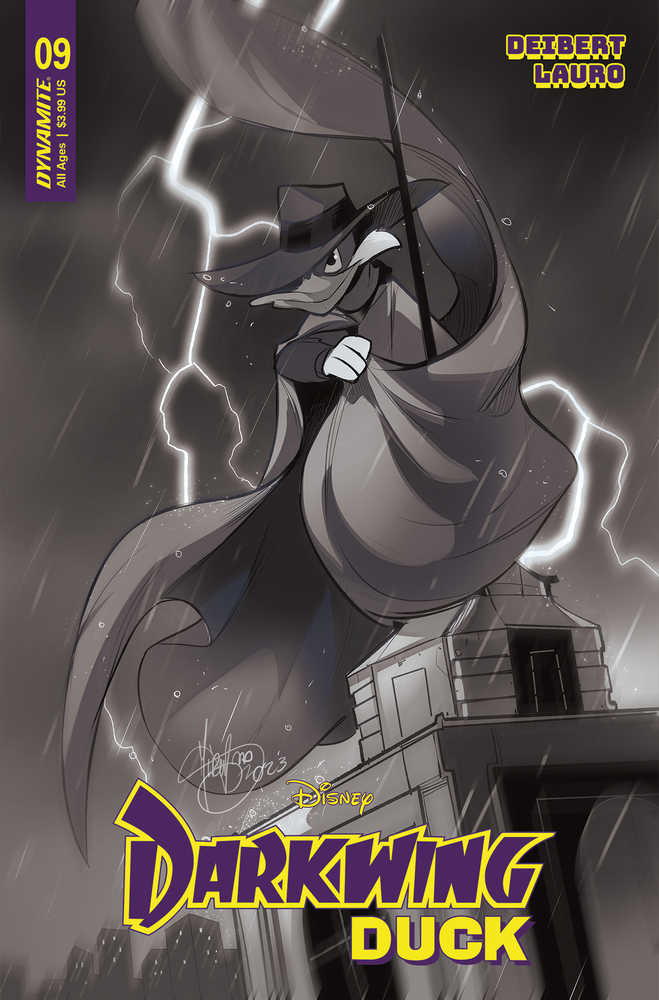 Darkwing Duck #9 (2022) DYNAMITE 1:15 Andolfo B&W 10/04/2023 | BD Cosmos
