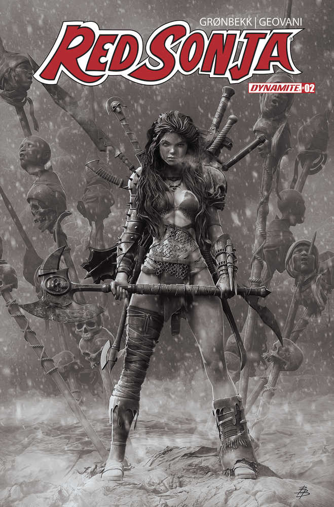 Red Sonja 2023 #2 Ze 1:10 Barends Black & White 08/16/2023 | BD Cosmos
