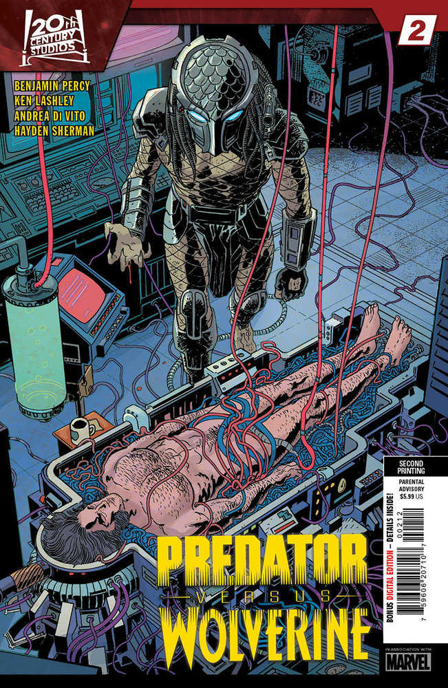 Predator contre Wolverine #2 Marvel Hayden Sherman 2e impression 12/13/2023 | BD Cosmos