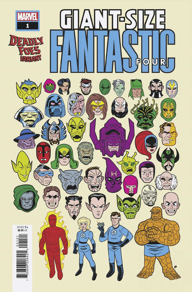 Giant-Size Fantastic Four 1 Dave Bardin Deadly Foes Variant | BD Cosmos