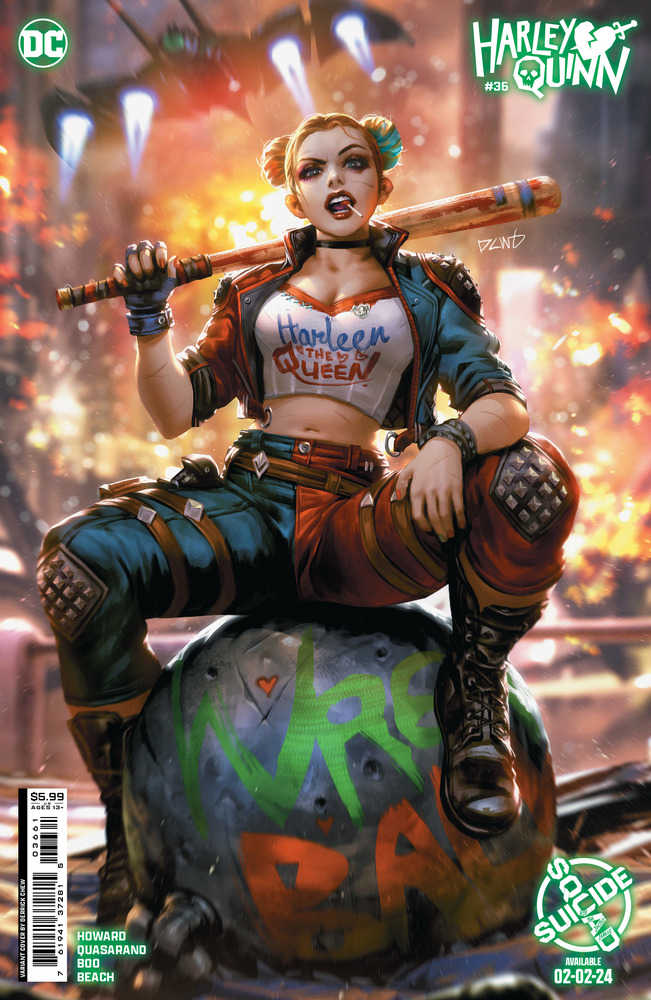 Harley Quinn #36 Cover E Derrick Chew Suicide Squad Kill Arkham Asylum Harley Quinn Card Stock Variant | BD Cosmos