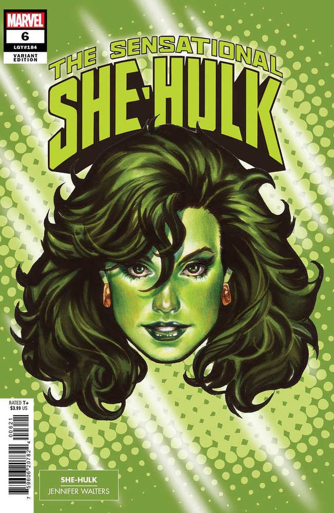 Sensational She-Hulk #6 Mark Brooks Headshot Variant | BD Cosmos