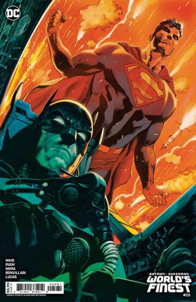 Batman Superman Worlds Finest #25 Couverture F Alvaro Martinez Bueno Variante de stock de cartes | BD Cosmos