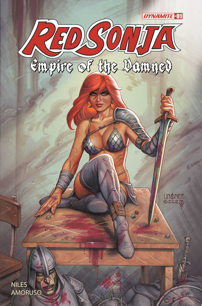 Red Sonja Empire Damned #1 DYNAMITE 1:10 Linsner Foil 04/03/2024 | BD Cosmos