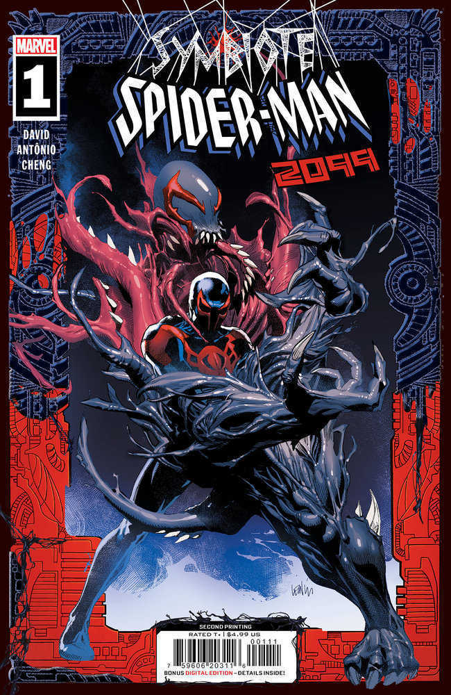 Symbiote Spider-Man 2099 #1 2e impression Marvel Yu 04/24/2024 | BD Cosmos