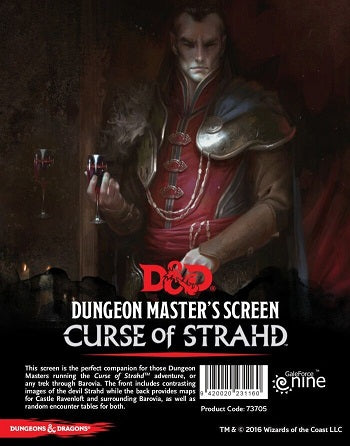 D&D RPG: DM SCREEN CURSE OF STRAHD | BD Cosmos