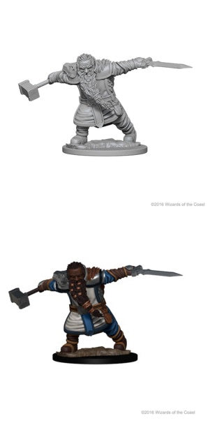 D&D MINIS: DWARF MALE FIGHTER | BD Cosmos
